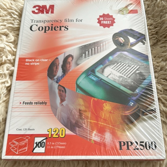 🆕 3M Transparency Film for Copiers 120 Sheets PP2500 - Picture 3 of 3